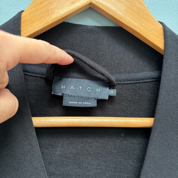 Hatch Collection The Nurse-To-Errands Jumpsuit in Black Jersey 0 - Picture 11 of 12